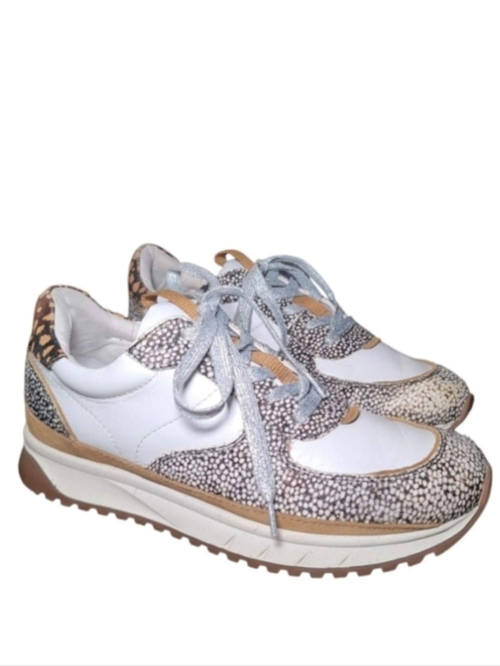 Madewell Kickoff Trainer Sneaker in 'Olive Grove Multi' Animal Print Size 8